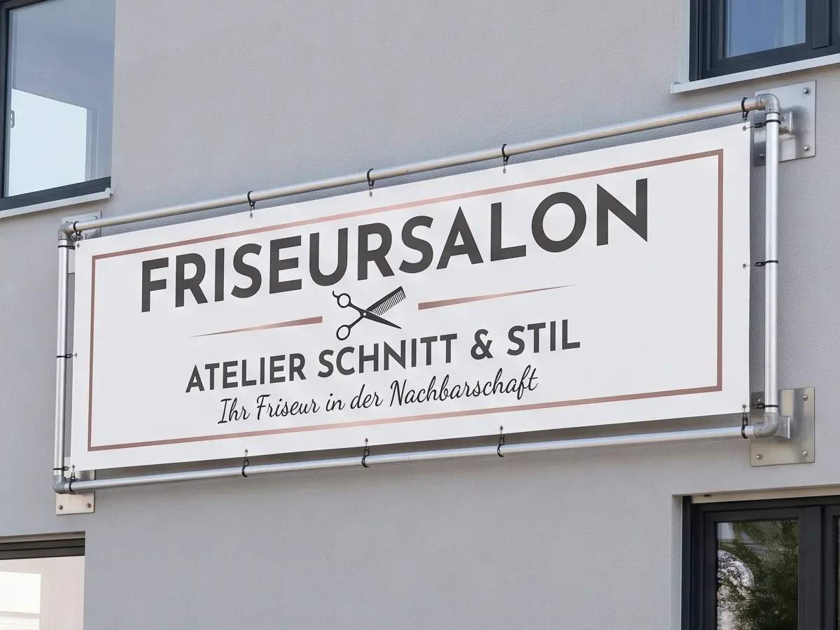 Stoff-Bauzaunbanner für Baustelle, Region Geiselhöring, Express-Druck.