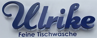 Leuchtender Schriftzug Herresbach Leuchtendes 3D-Logo Herresbach Lichtwerbung Herresbach Leuchtreklame Herresbach