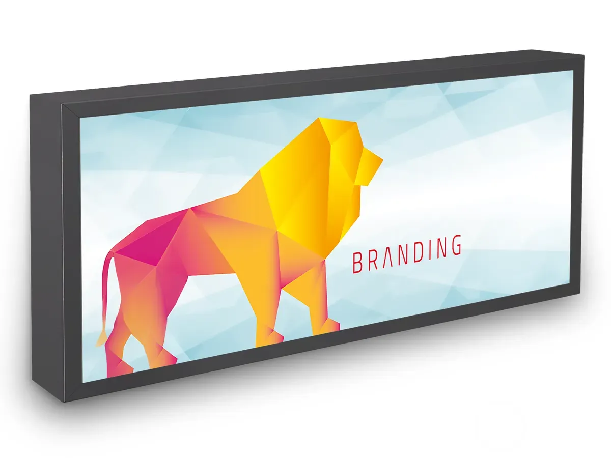 Beispielhafte Ansicht: Leuchtkasten lackiert für einen Standort in Tecklenburg.
