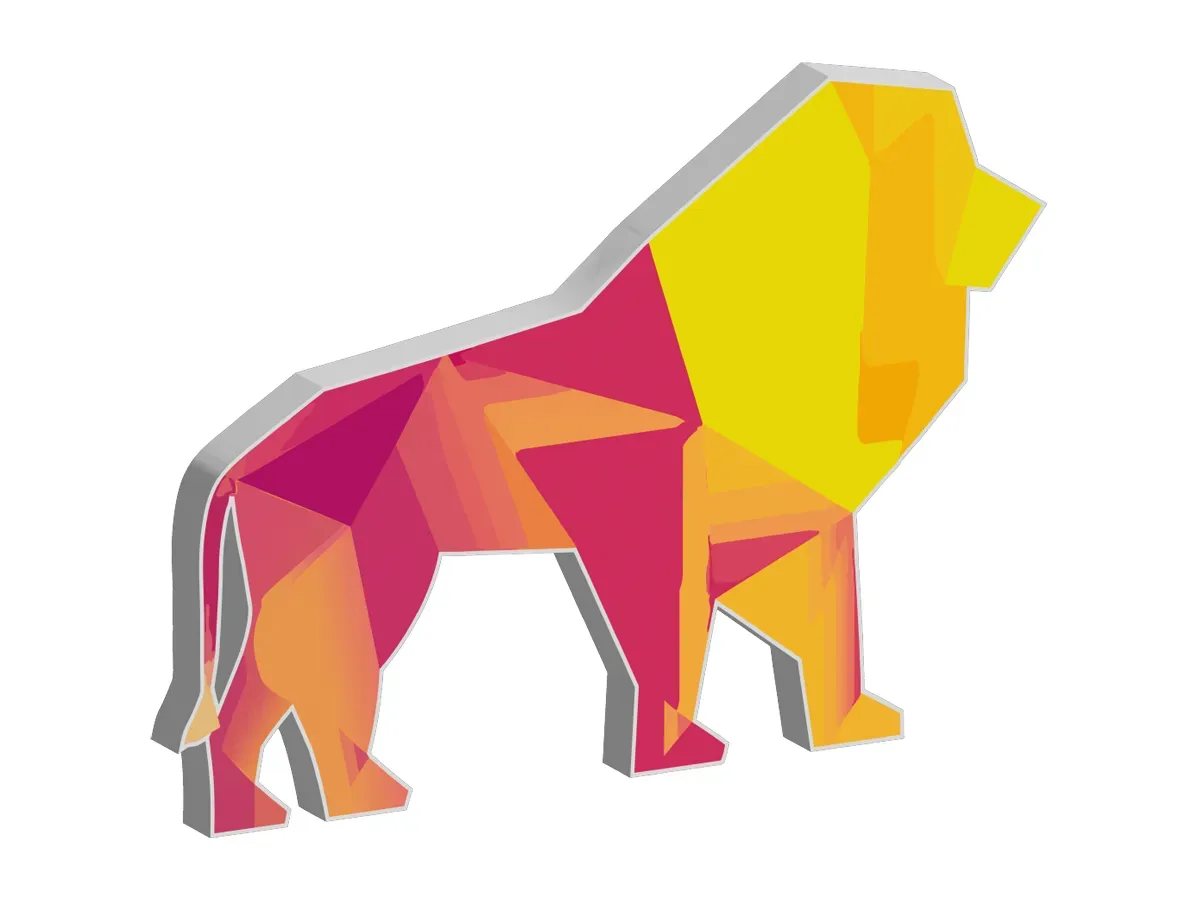 Beispielhafte Darstellung von Leuchtendes 3d logo in Stadtprozelten.