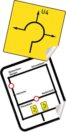reflektierende klebefolie DIN 67520 DIN 6171 folien fuer den strassenverkehr tauberbischofsheim